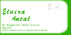 elvira antal business card